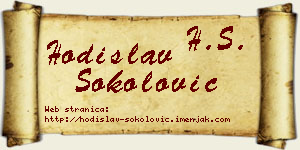 Hodislav Sokolović vizit kartica